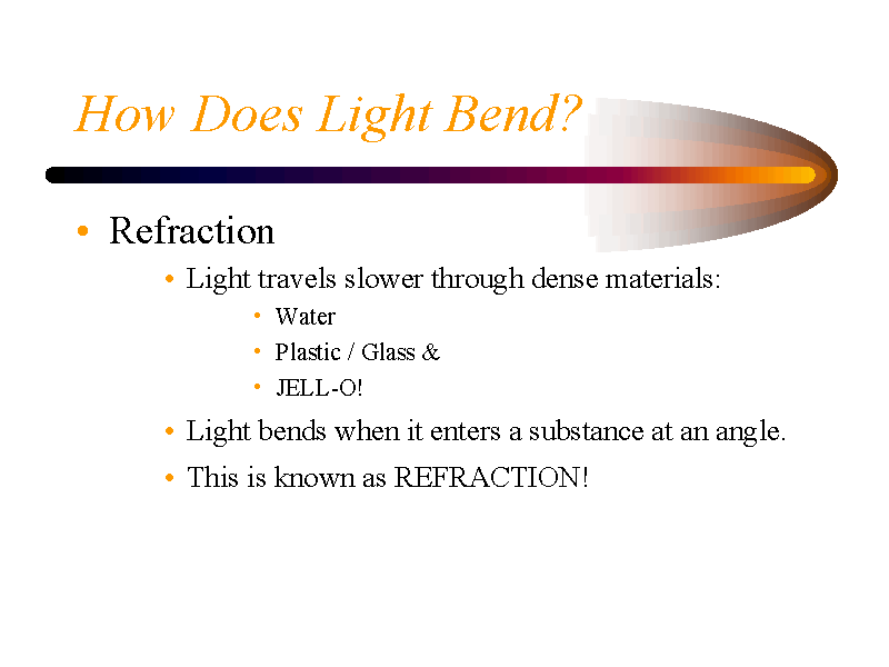 How Does Light Bend?